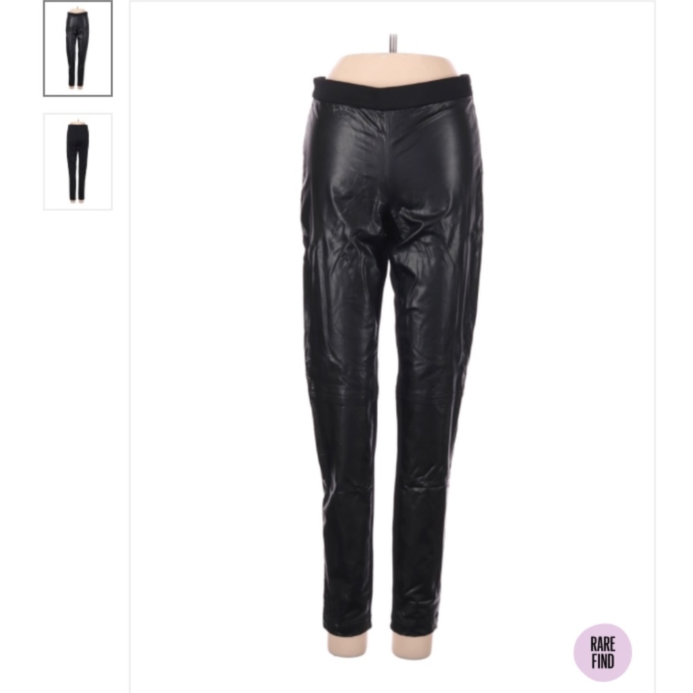 SOLD (NEW) ROBBI & NIKKI BLACK PLEATHER PANTS